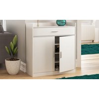 Dalby Shoe Storage Cabinet: White dalby shoe storage cabinet: white