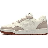 white skechers los angeles mens memory foam trainers – size 7
