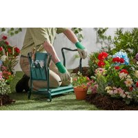 garden gear comfort kneeler with tool bag or rotating seat: garden mobile rotating seat and tool store