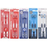 pack of two epl football toothbrush: liverpool