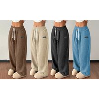 women’srelaxed fit trousers: dark grey/m