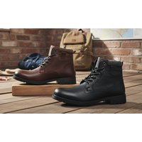 oaktrak benson mens leather boots: uk 7/brown