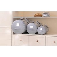 round large capacity quilt storage bag: pink/ m