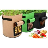 Waterproof Potato Grow Bag: Four/Black and Brown waterproof potato grow bag: four/black and brown