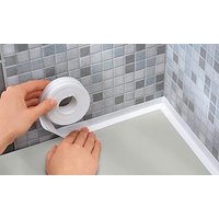 roll of kitchen and bathroom adhesive joint tape: grey/22mm
