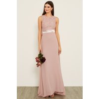 tfnc halannah lace sleeveless pale mauve maxi dress