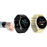 Round Screen Smartwatch: Black round screen smartwatch: black