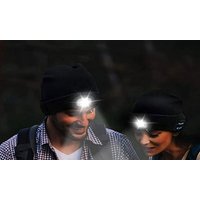 Unisex Wireless Bluetooth Hat with LED Lights: Black unisex wireless bluetooth hat with led lights: black