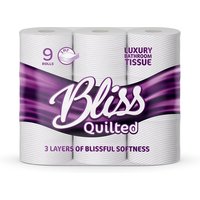 bliss quilted toilet rolls: 90