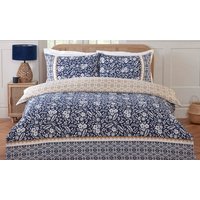eleanor floral reversible duvet set: double eleanor duvet set /pink