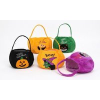 5 pack plush cartoon pumpkin bags