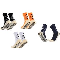 anti slip sports socks :orange/three pairs