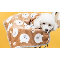 super soft boutique flannel fleece pet dog blanket : blue/s