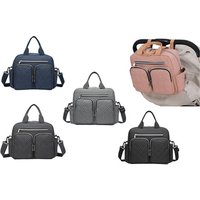 water resistant large changing tote bag: navy
