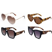 ladies storm fashion sunglasses with uv protection and branded pouch: storm oversized square in tortoiseshell