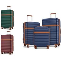 hard shell suitcase: burgundy brown/24 inch