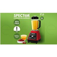 spector professional blenders and cold press juicers collection: 2l commercial blender mixer food processor – black