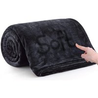 plush 500gsm cosy super soft faux mink fur blanket:blush/king