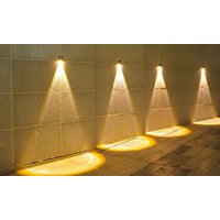 Solar Wall Light with Long-Range Glow and Smart Auto Illumination: Warm Light solar wall light with long range glow and smart auto illumination: warm light