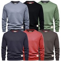 men’screw neck cotton sweater: charcoal/s