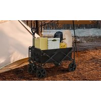 neo foldable collapsible garden festival cart: black