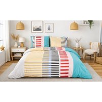 Microfibre Duvet Cover Set: Modern Graphic Bedding Set/240cm x 220cm microfibre duvet cover set: modern graphic bedding set/240cm x 220cm