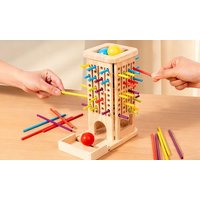 3 in 1 wooden stick pull game