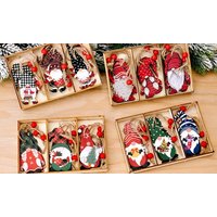Christmas Gift Cute Painted Wooden Ornament:Style D christmas gift cute painted wooden ornament:style d