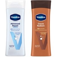 vaseline intensive care body lotion 400m: body lotion intensive care cocoa radiant deep moisturizer 400ml 2 pack