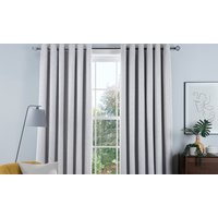 luxury linen look pair of eyelet blackout lined curtains: 46 x 54 /charcoal
