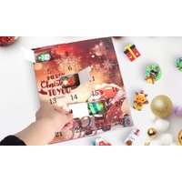christmas advent calendar blind box with 24 festive charms