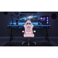 gaming chair ergonomic design and adjustable height: black white