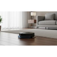 upgraded 3 in 1 robot vacuum 150ml water tank smart operation: black