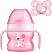 MAM Feeding Trainer & Pacifier - Pink mam feeding trainer & pacifier – pink