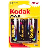 Kodak Max Alkaline D/LR20 Batteries - 2 pcs kodak max alkaline d/lr20 batteries – 2 pcs