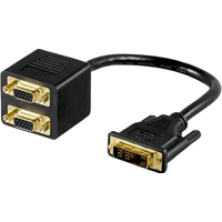 goobay dvi a connector to 2x svga connector
