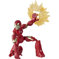 marvel avengers bend & flex iron man figure
