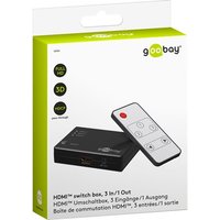 goobay hdmi switch box – 3in/1out