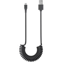 goobay android micro usb to usb a spiral cable – 1 metre