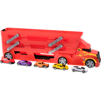 teamsterz stunt transporter with 5 cars