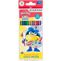 play doh metallic crayons – 12 pcs