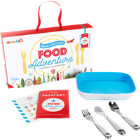 munchkin food adventure dining set – blue
