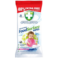green shield anti bac food surface wipes – 70 pcs