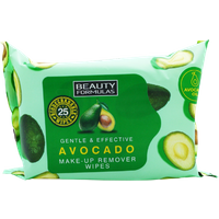 beauty formulas avocado oil cleansing wipes – 25 pcs