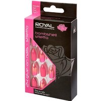 royal artificial nails bombshell stiletto – 24 pcs.