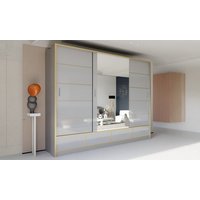 Sydney Grey Sliding Door Mirror Wardrobe 203cm sydney grey sliding door mirror wardrobe 203cm