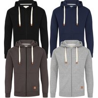 Blu Apparel Men'sJenson Full Zip Hoodie: Black / XX Large blu apparel men’sjenson full zip hoodie: black / xx large
