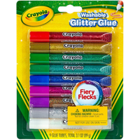 crayola washable glitter glue markers – 9 pcs