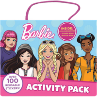 barbie activity pack – colouring, stickers & puzzle book set