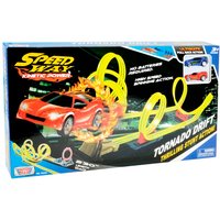 motor max tornado drift race track w. 2 cars